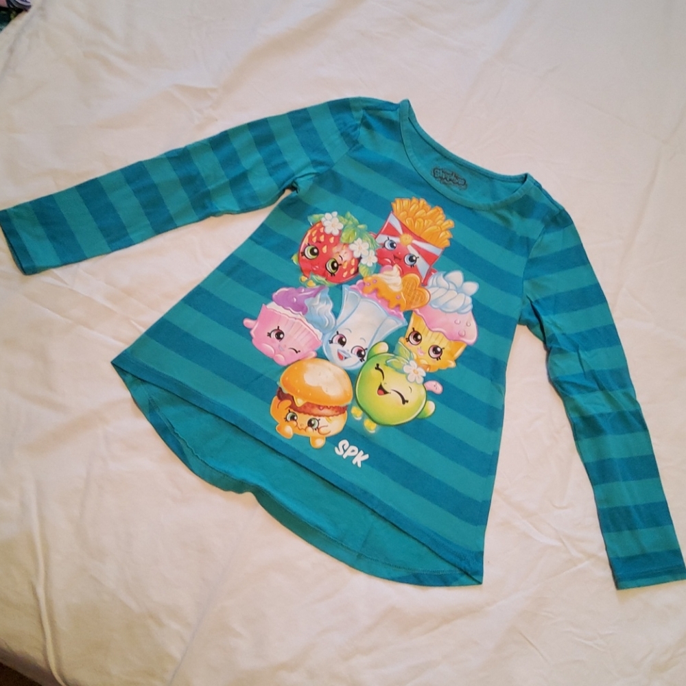 Shopkins long sleeve stripe tee